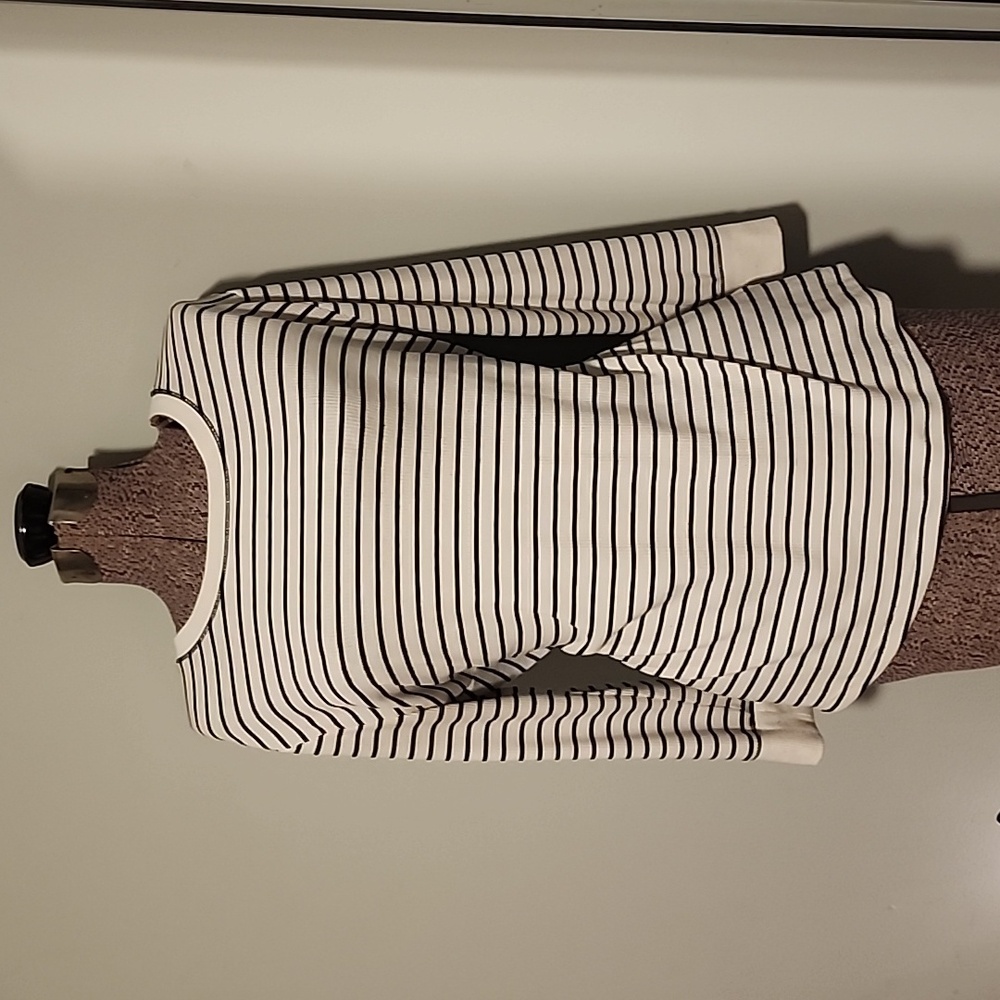 Thermal striped long sleeve